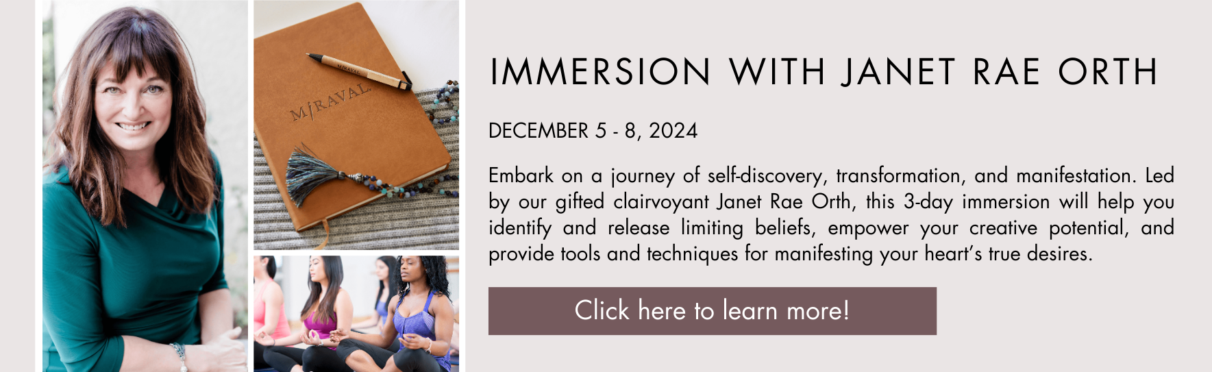 IMMERSION WITH JANET RAE ORTH